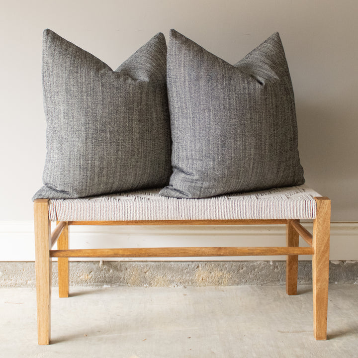 READY TO SHIP, set of 2 \\ Black Texture Pillow Cover, 22x22