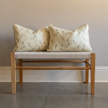heather chadduck lillieberrie natural pillow with contrast cording