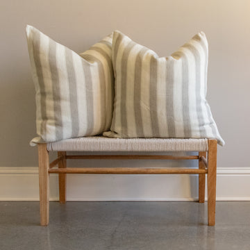 Cowtan & Tout Waltham Stripe Moss pillow