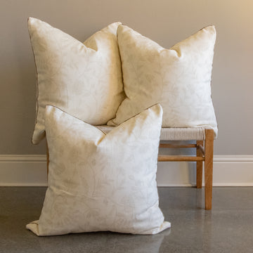 kathryn ireland greta reverse taupe pillow