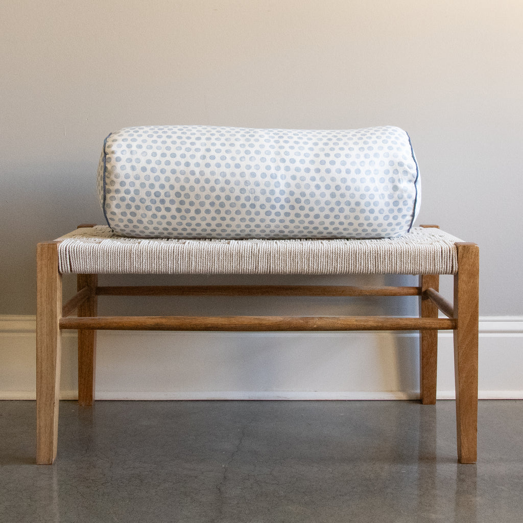 lisa fine tika sky blue bolster