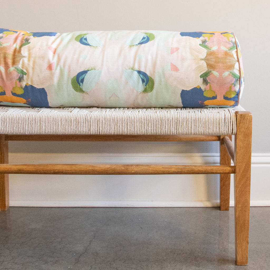 laura park monet's garden navy bolster