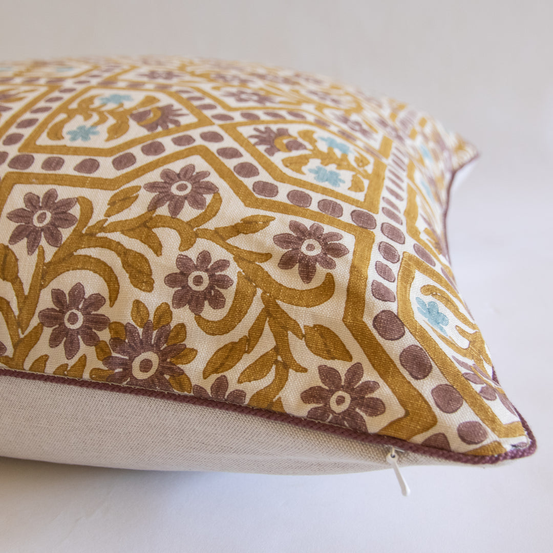 READY TO SHIP, set of 2 \\ Namay Samay Tulsi Bagan Pillow Cover, 22x22