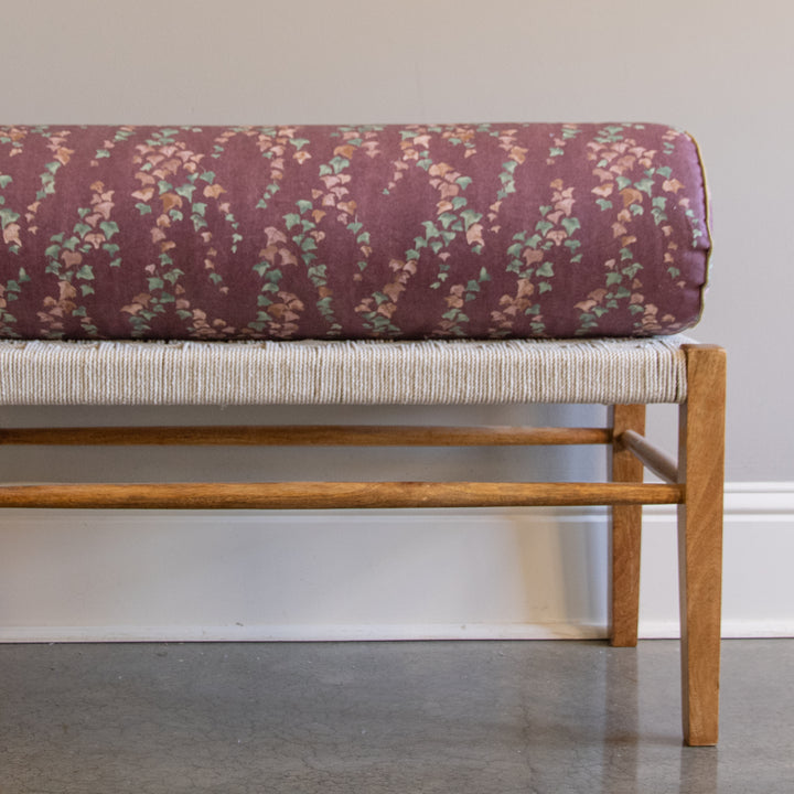 READY TO SHIP \\ Brook Perdigon Hillside Garnet Bolster, 9x48