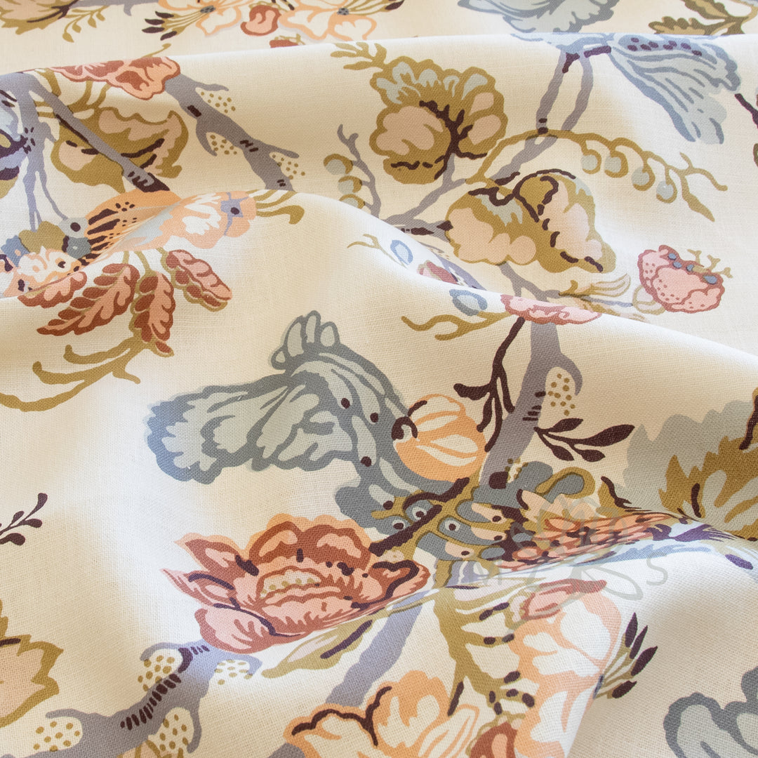 twigs Beaumont peach coral custom pillow