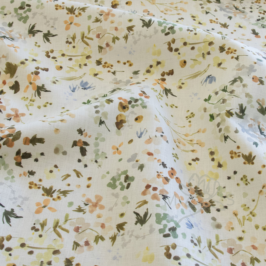 Kelly Ventura Wildflower Field Coral fabric