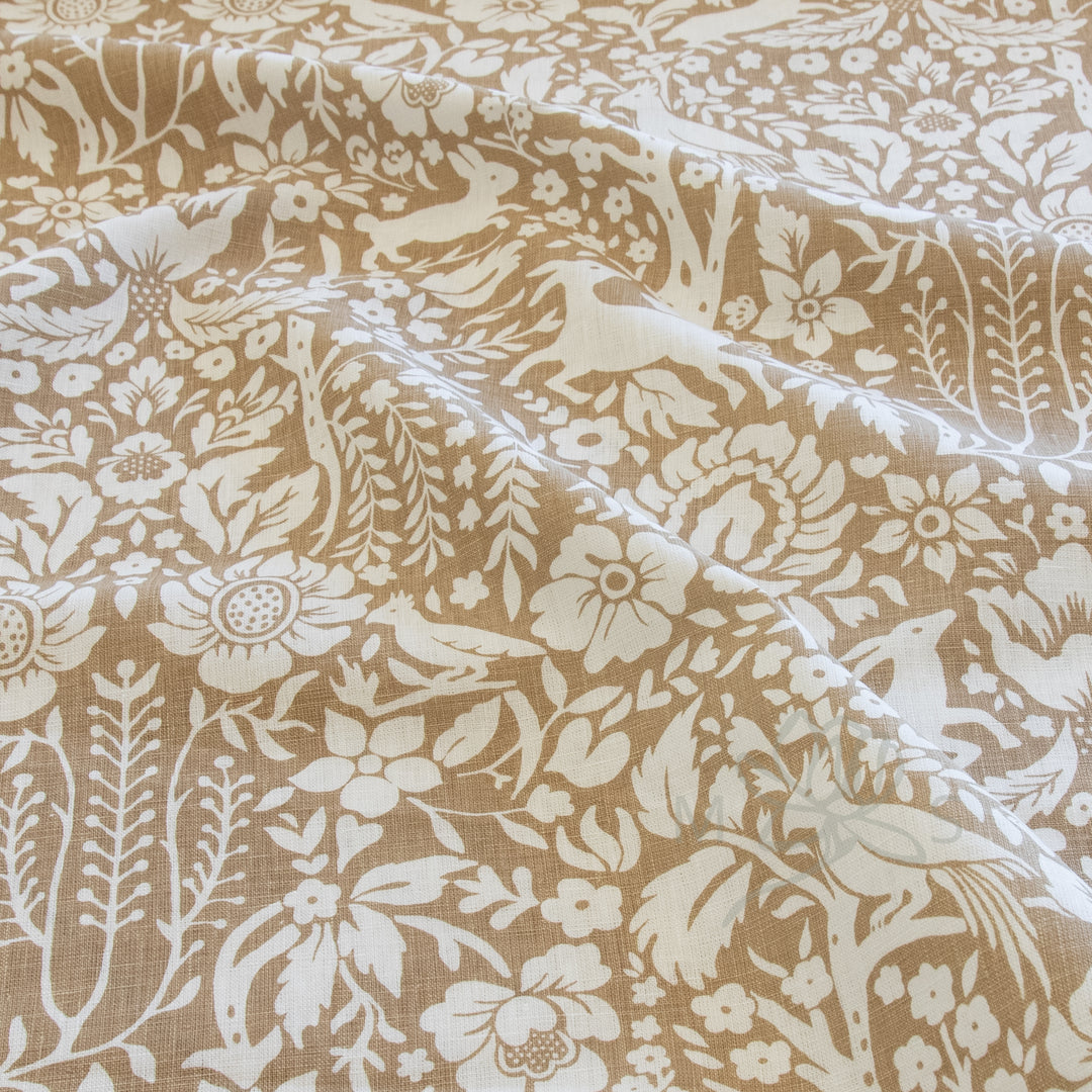 Schumacher Deerfield in Mocha fabric