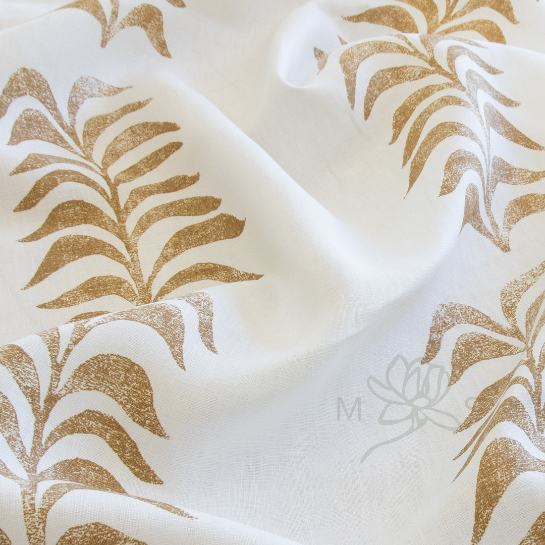 Heather Chadduck Grand Frond Caramel fabric
