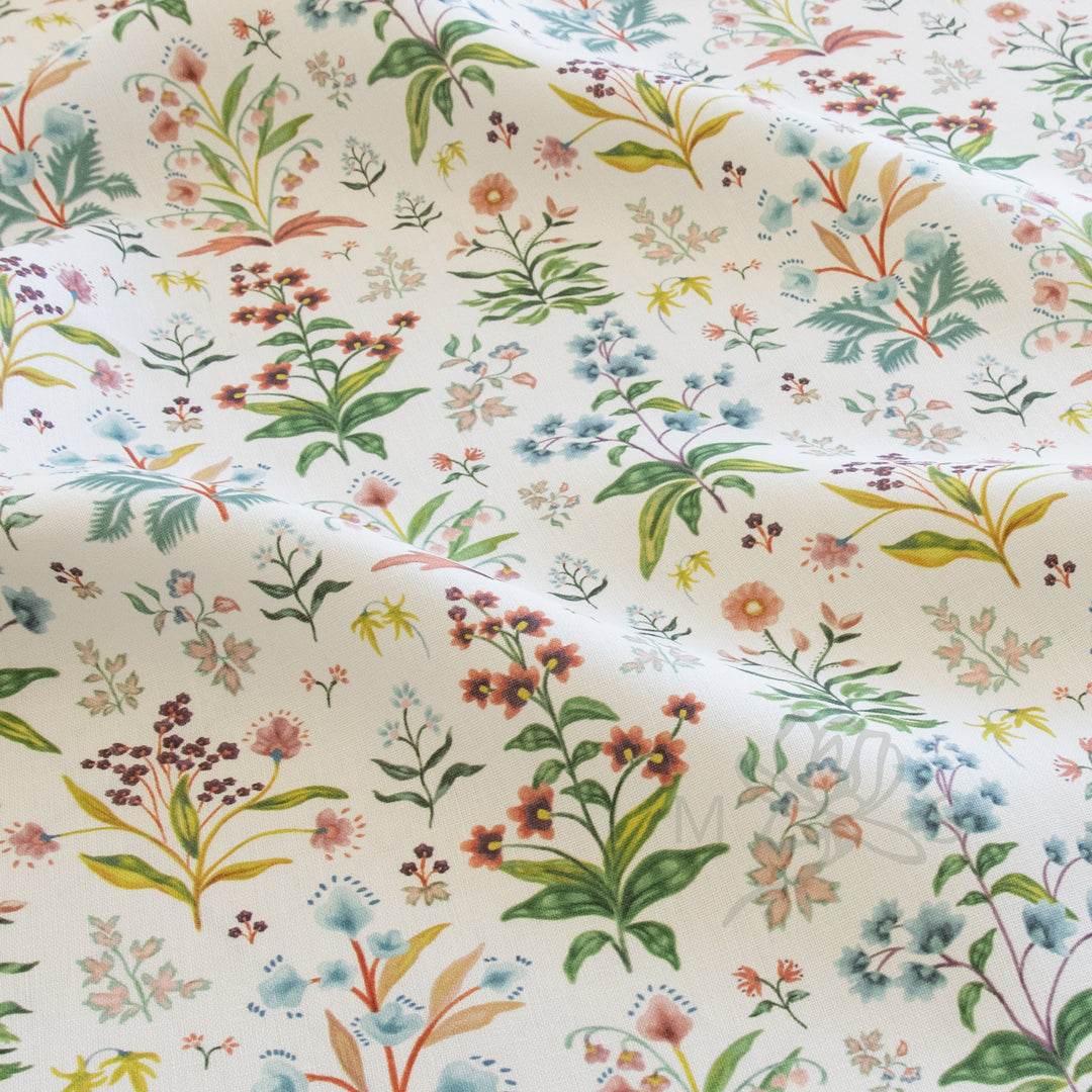 Elliston House Meadow Multi White fabric