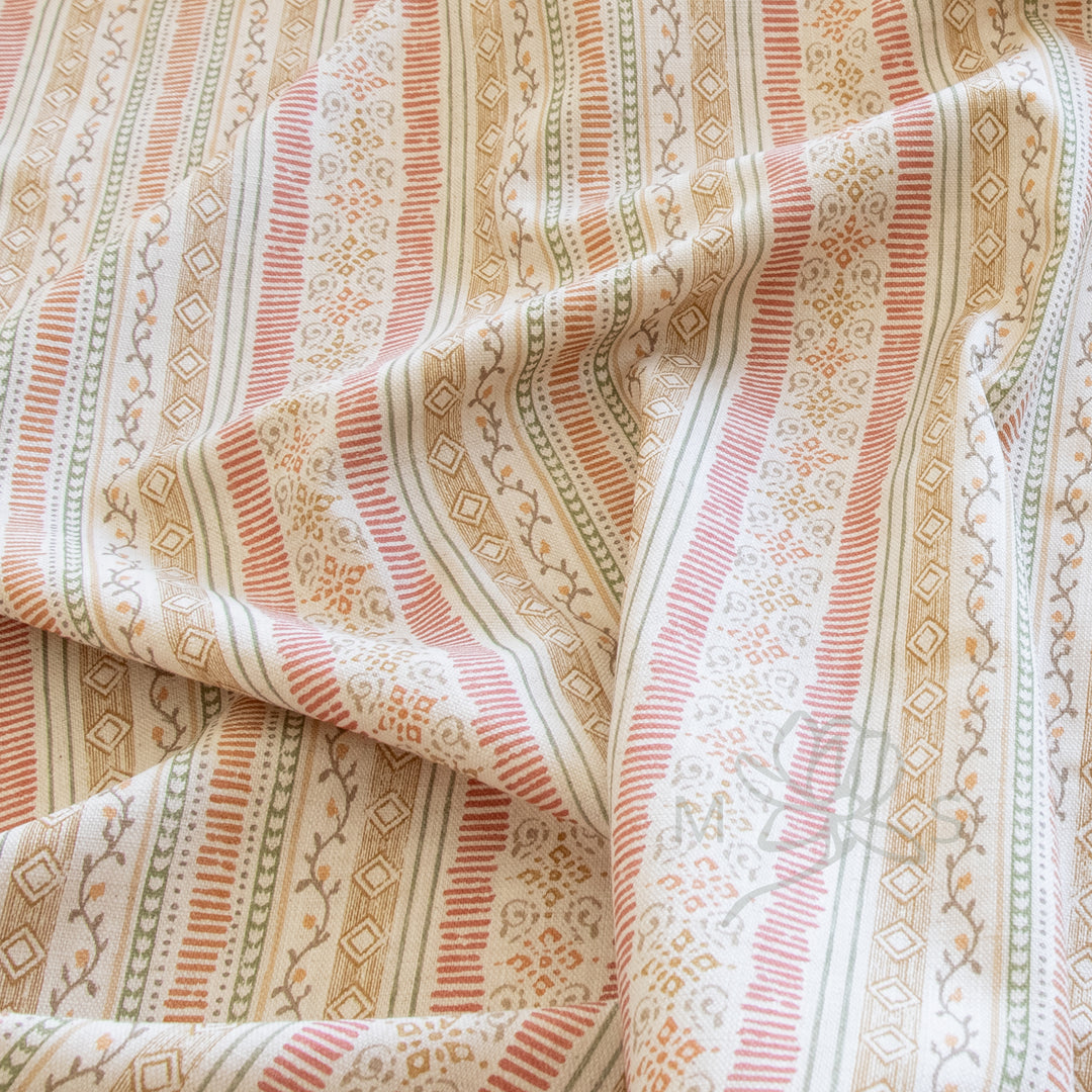 GP&amp;J Baker Compton Red/Ochre fabric