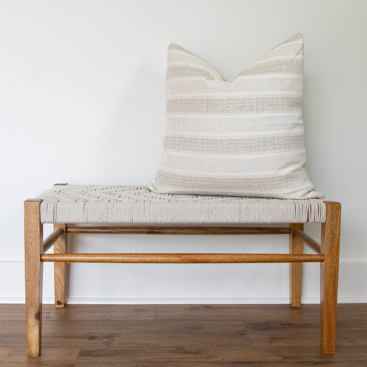 READY TO SHIP \\ Oxnard Ivory Pillow Cover, 22x22