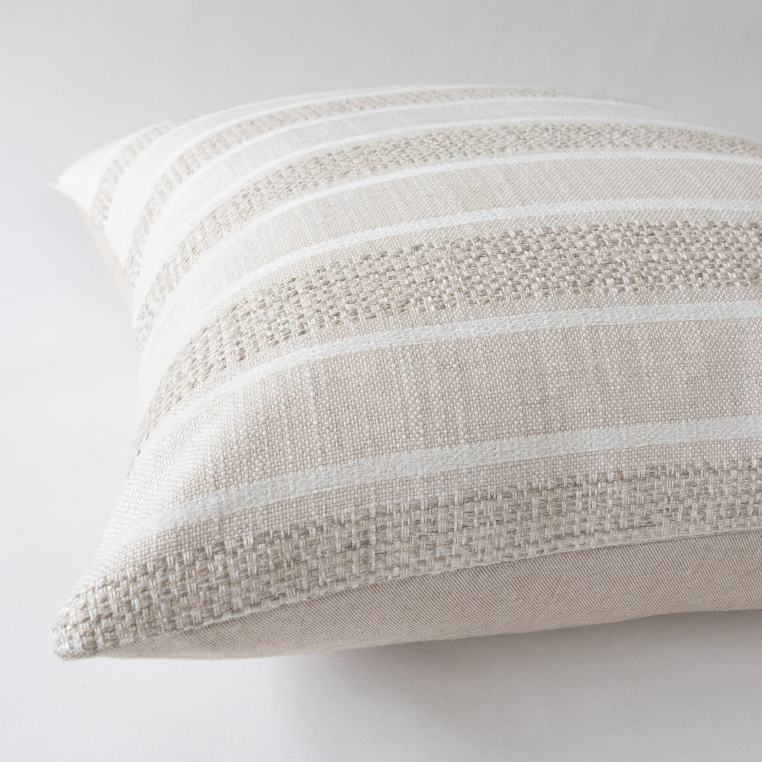 READY TO SHIP \\ Oxnard Ivory Pillow Cover, 22x22