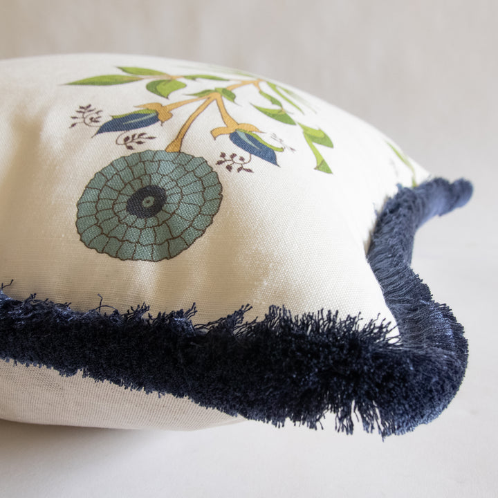 Alex Conroy large marigold sky/indigo pillow