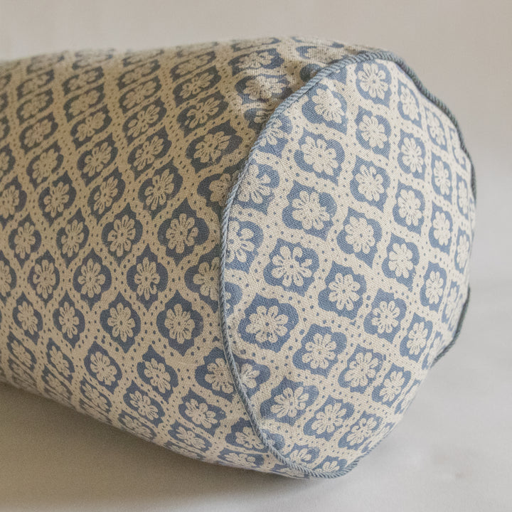 lee jofa indus flower indigo bolster