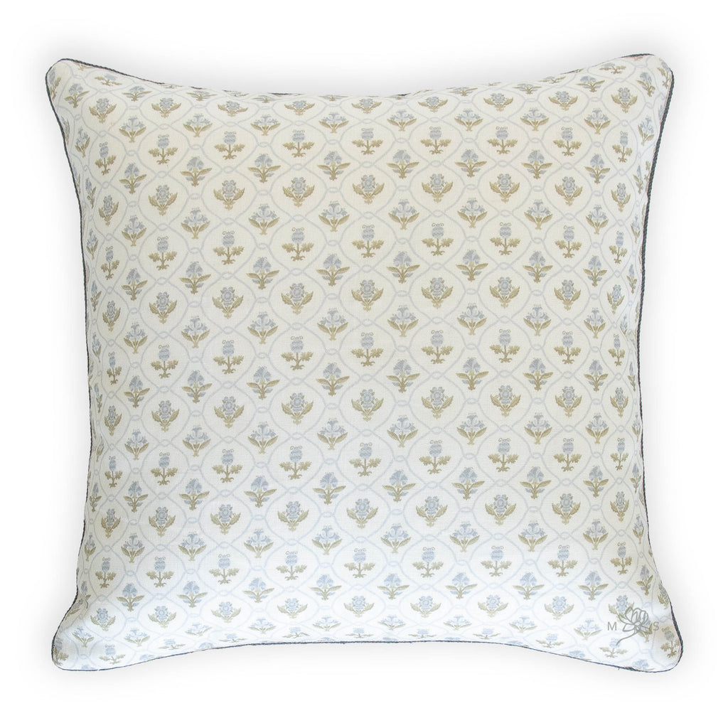 betsy constance French blue custom bolster with contrast cording