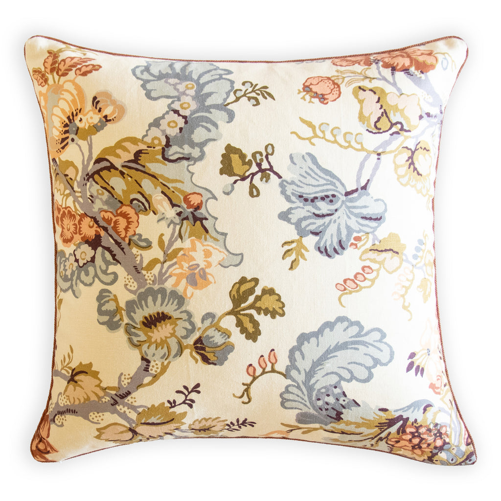 twigs Beaumont peach coral custom pillow
