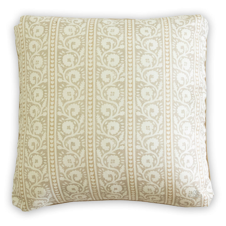 lee jofa bibury parchment neutral floral stripe pillow turkish corner