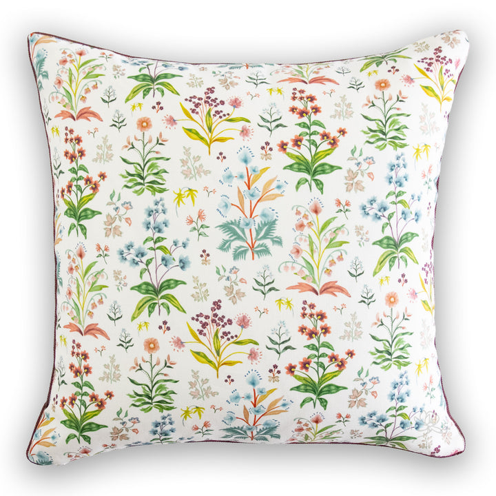 Elliston House meadow multi white pillow
