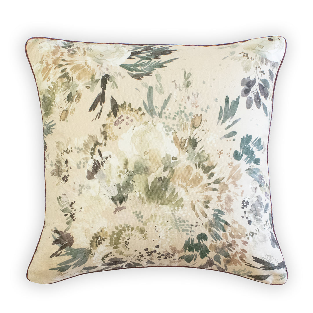 kelly ventura midnight garden shell pillow