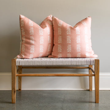 heather chadduck petite frond shrimp pillow
