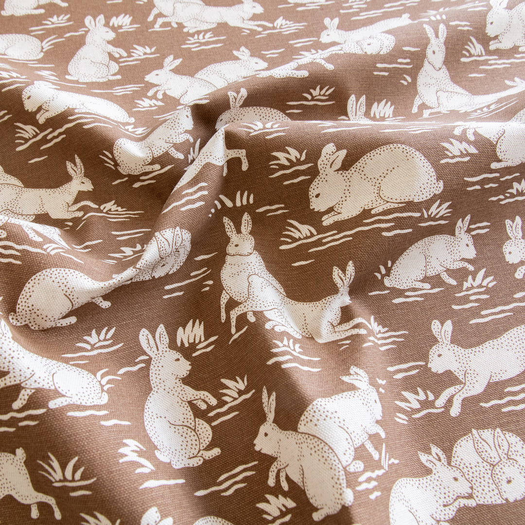 schumacher cottontails chestnut fabric