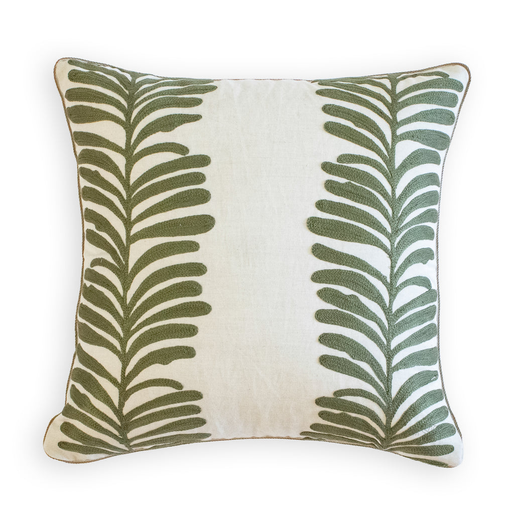 Fabricut Grevillea Olive Pillow