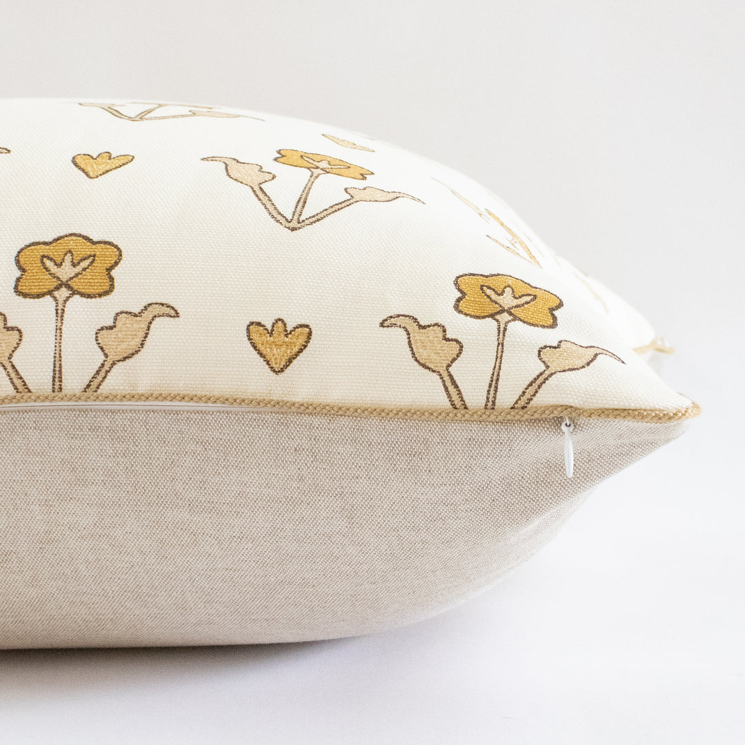 Quadrille Home Couture Clementine All Over Camel Pillow